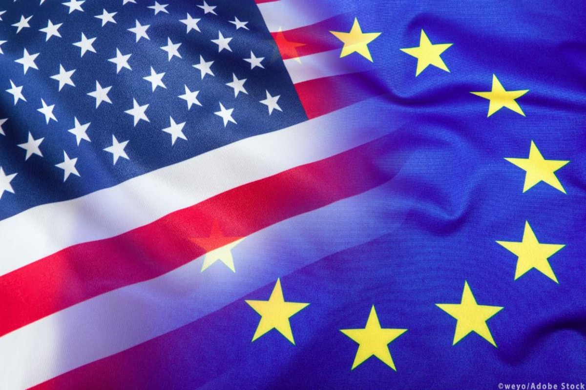 Flag Usa Eu 1200x800