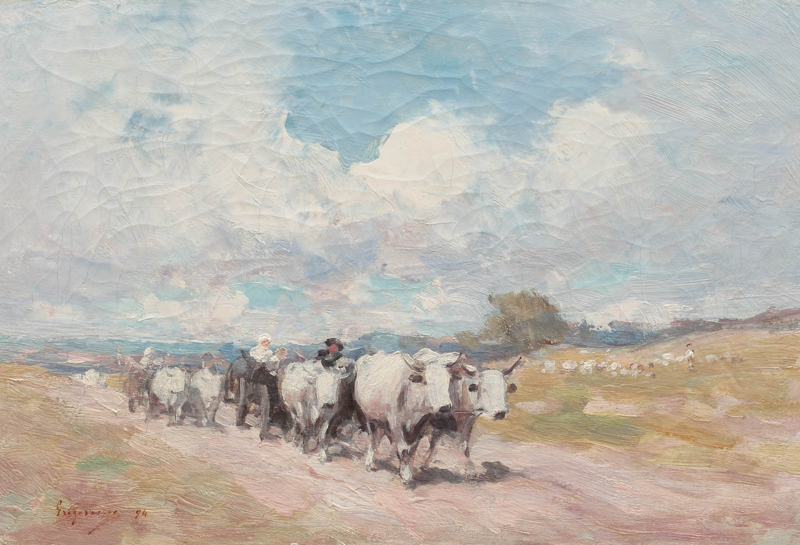 Nicolae Grigorescu Convoi de care la amiaza