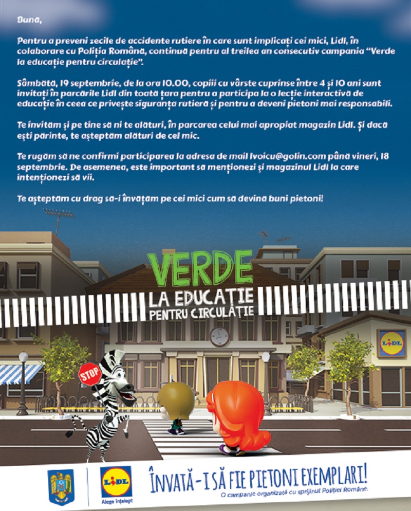 Invitatie Verde La Educatie Pentru Circulatie