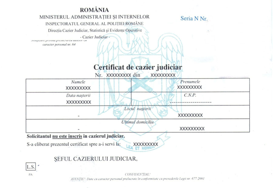 Cazier Judiciar